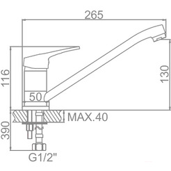 Смеситель Ledeme L4813