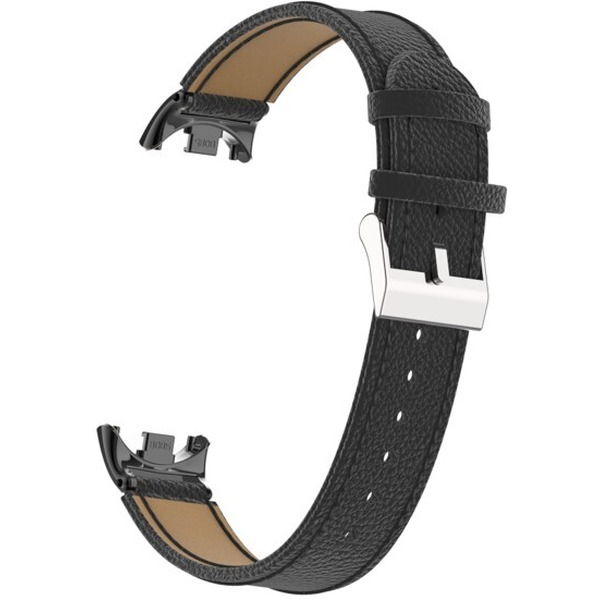 Ремешок Bingo Leather Litchi для XIAOMI Mi Band 8 Черный