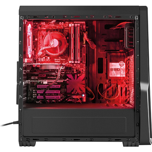 Корпус для компьютера GENESIS Titan 800 Red Midi NPC-1128