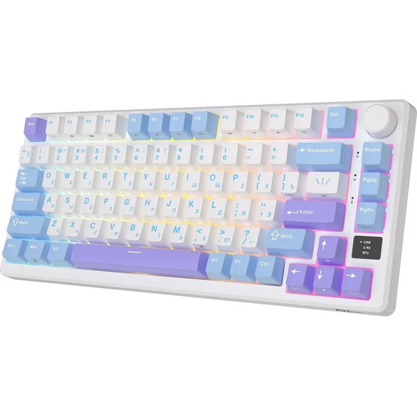 Клавиатура ROYAL KLUDGE RK-M75 Taro milk (Brown switch)