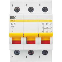Выключатель нагрузки IEK ВН-32 3Р 40А MNV10-3-040