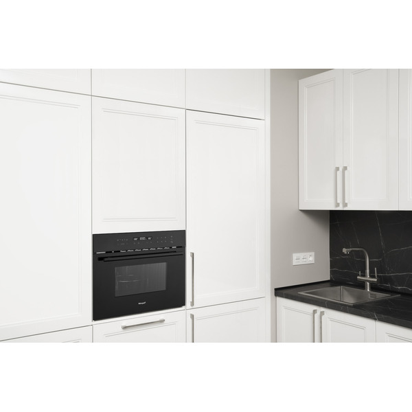 Встраиваемый компактный духовой шкаф Weissgauff OE 446 Black Edition