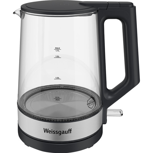 Чайник электрический Weissgauff WK 1700 EcoGlass Graphite