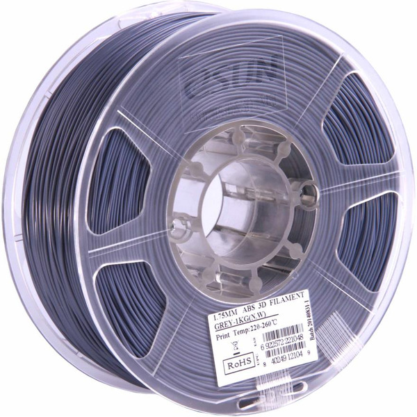 Пластиковая нить ESUN ABS 1,75 мм, 1кг grey