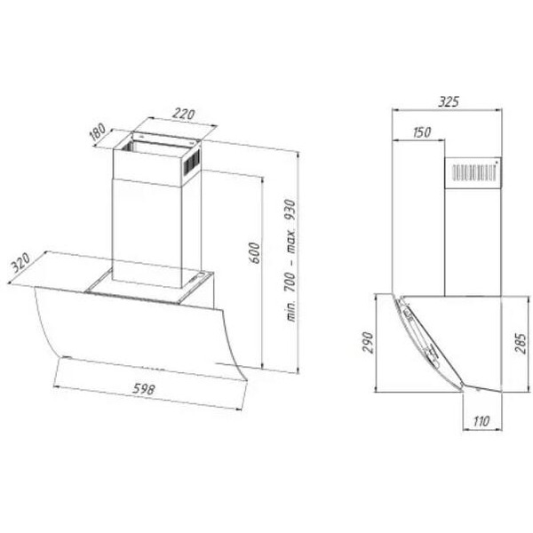 Вытяжка Akpo Clarus eco 60 wk-4 (серый)