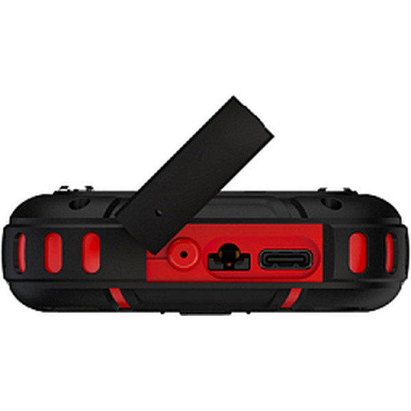 Мобильный телефон Maxvi R2 up + ЗУ WC-112 (черный/красный)