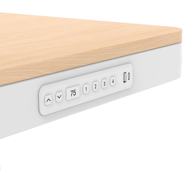 Стол с регулировкой высоты Zone51 e-Nexor 140x75 Light Wood Z51-FLD-NEX-LW4