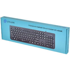 Клавиатура Oklick 400MR (черный)