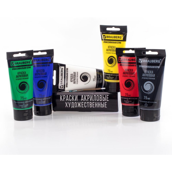 Краски акриловые художественные BRAUBERG ART 191121
