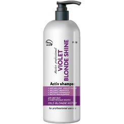 Шампунь FREZY GRAND VIOLET COLD BLONDE SHINE + violet pigment для нейтрализации желтого оттенка, 1000 мл