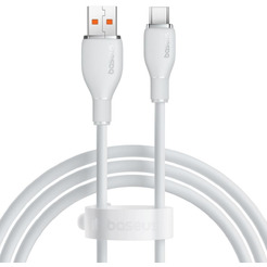 Кабель Baseus Pudding Series USB Type-A - USB Type-C (1.2 м, белый)