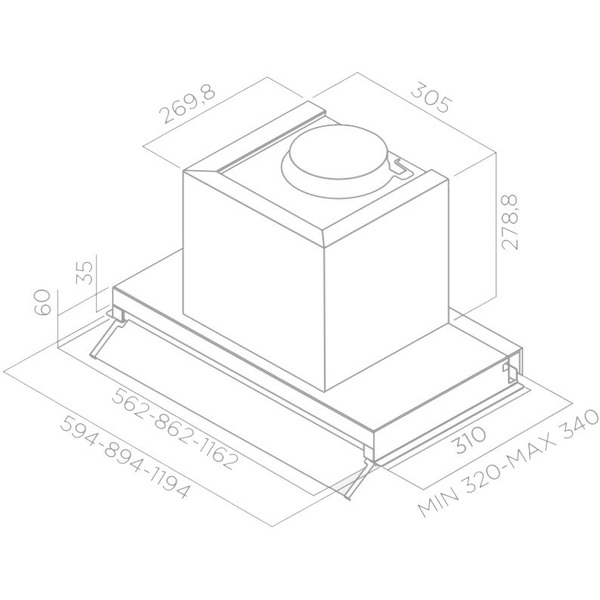 Кухонная вытяжка Elica BOX IN PLUS IXGL/A/120