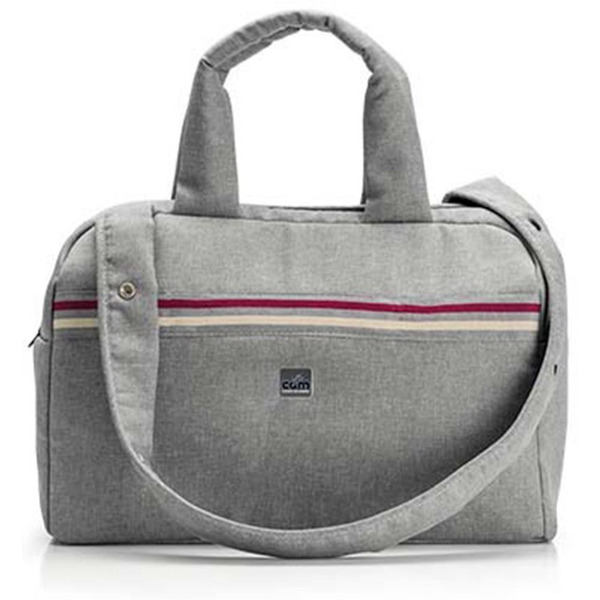 Универсальная коляска CAM Milano (2 в 1, бордовые полосы)