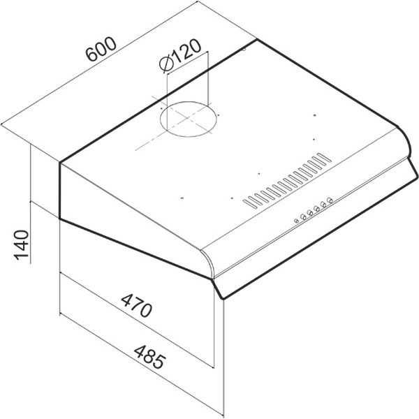 Вытяжка CIARKO ZR 60 белый