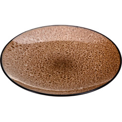 Тарелка столовая обеденная Белбогемия Bubble Brown BB102400