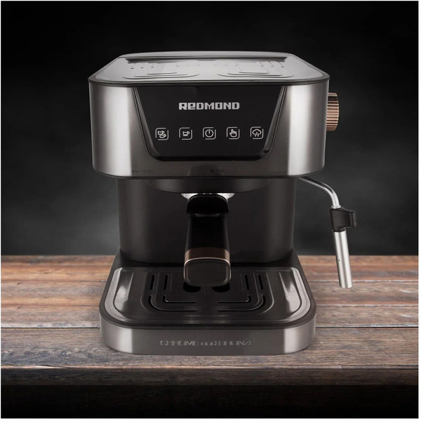 Кофеварка REDMOND RCM-CBM1514 (хром/бронза)