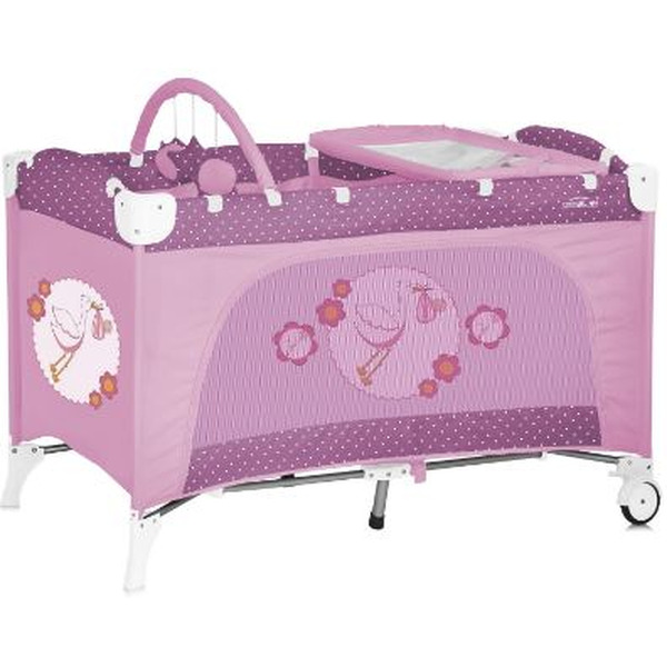 Манеж-кровать LORELLI Travel Kid 2 Rose Stork