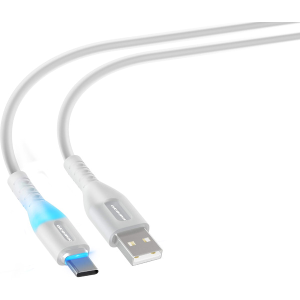 Кабель ATOMIC LEDIT USB-A - USB-C 30.369 (белый)