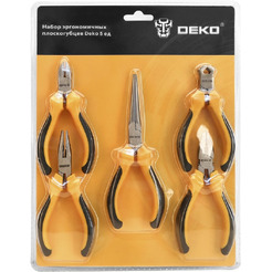 Набор эргономичных плоскогубцев Deko 065-0228 SET 5