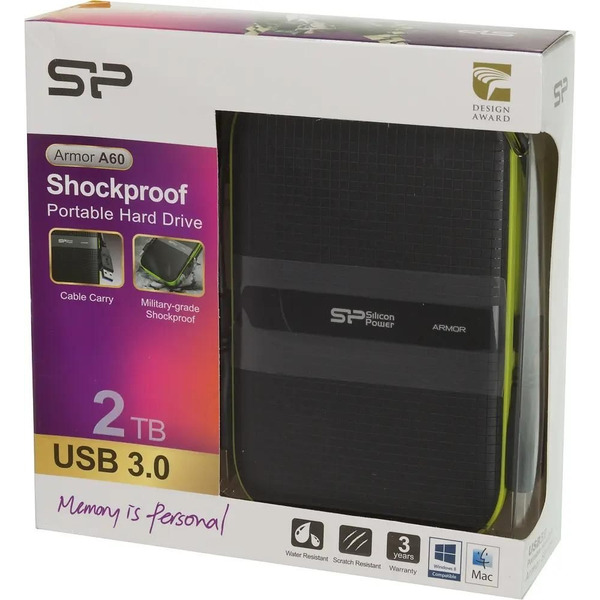 Внешний накопитель Silicon-Power Armor A60 4TB SP040TBPHDA60S3K