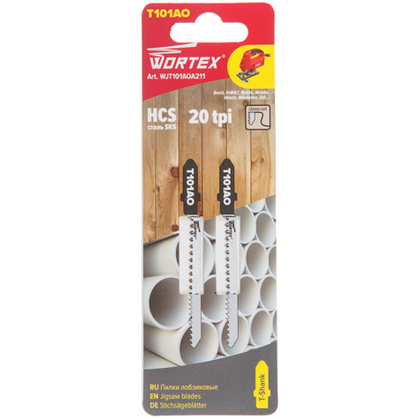 Пилка для лобзика T101AO WORTEX WJT101AOA211