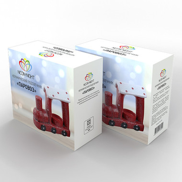 Керамический подсвечник NEON-NIGHT Паровоз 501-070