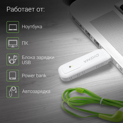 4G модем Digma WiFi DW1960 (белый)
