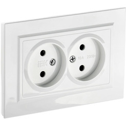 Розетка IEK Brite РС12-2-БрБ