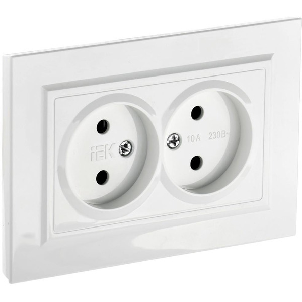 Розетка IEK Brite РС12-2-БрБ