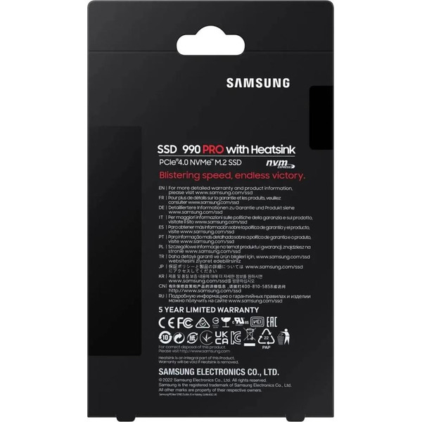 SSD Samsung 990 Pro с радиатором 4TB MZ-V9P4T0CW