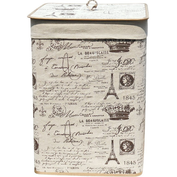 Корзина для белья складная Рыжий кот BLB-08-S, арт.M312134, 35х35х50см