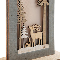 Деревянная фигурка с подсветкой NEON-NIGHT Рождественский олень 504-007