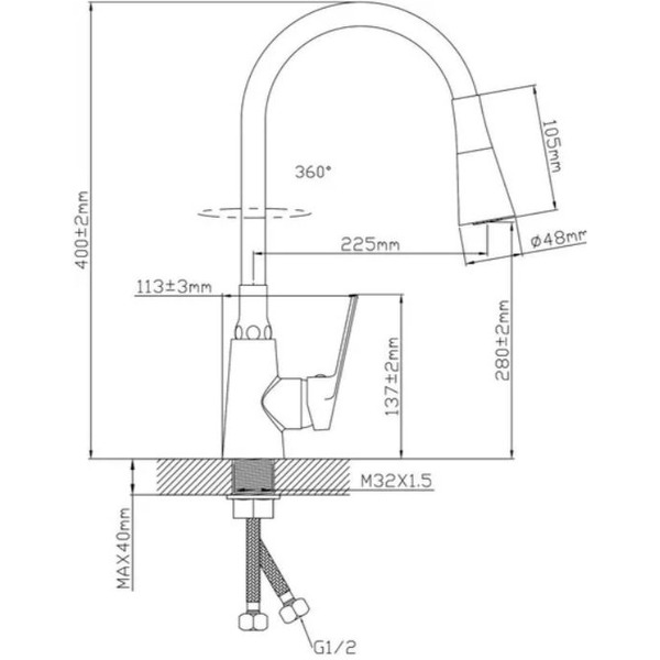 Смеситель Econoce EC0804BL