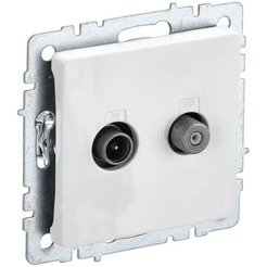 Розетка телевизионная IEK Brite РТВ/РСп12-БрБ