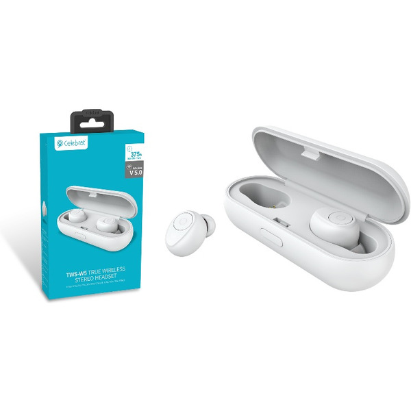 Наушники Celebrat W5 (белый)