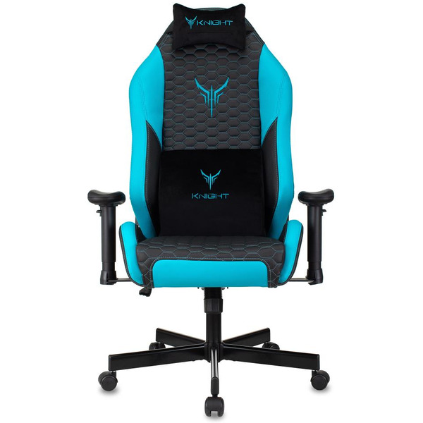 Кресло игровое Knight Neon (1717271) черный/голубой