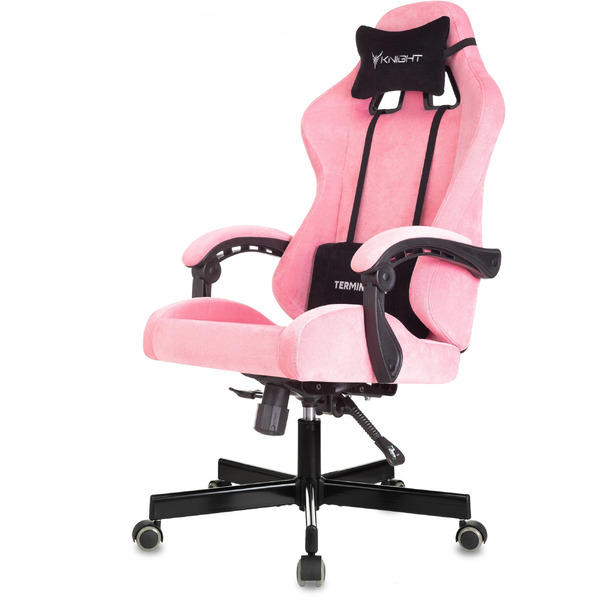 Игровое кресло Knight Terminator (розовый Velvet 36)