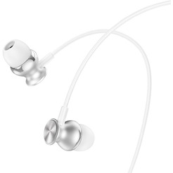 Наушники Hoco M106 (серебристый/белый)