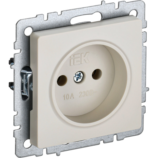 Розетка IEK Brite РС10-1-0-БрКр