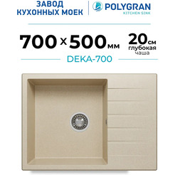 Мойка кухонная Polygran Deka 780 (опал)