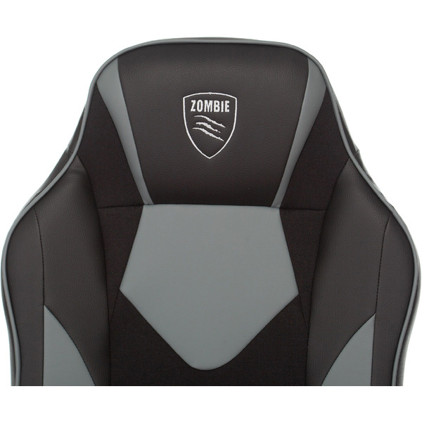 Кресло геймерское Бюрократ Zombie Game 17 (черный/серый)