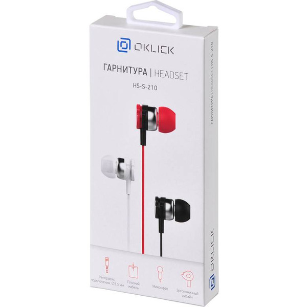 Наушники Oklick D1R HS-S-210 красный