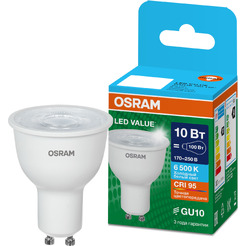 Лампа светодиодная OSRAM Value PAR16 10W 6500K GU10 CL