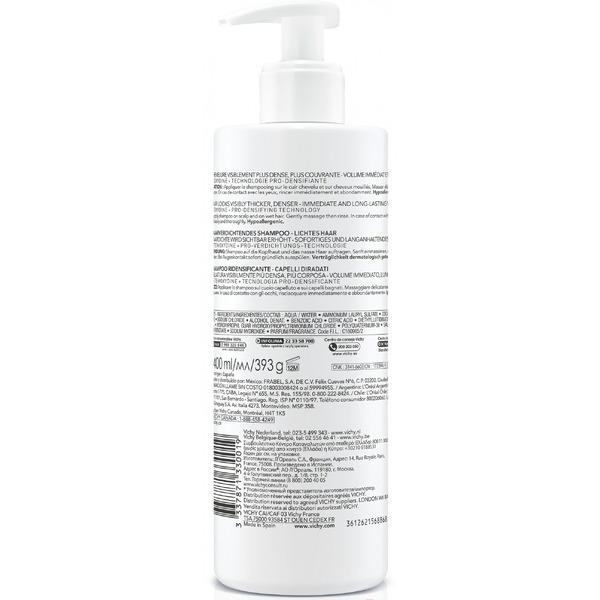 Шампунь для повышения густоты волос Vichy DERCOS NEOGENIC, 400мл