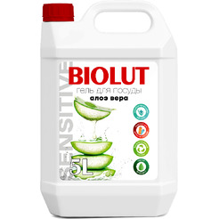 Гель для мытья посуды Biolut Aloe Vera с антибактериальным эффектом 5 л