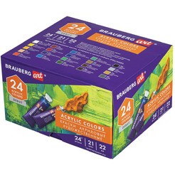 Краски акриловые художественные BRAUBERG ART DEBUT 192301