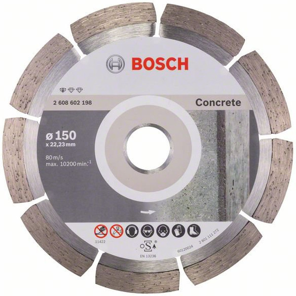 Алмазный отрезной диск Bosch Standard for Concrete прямой 2.608.602.198