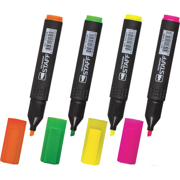 Набор текстовыделителей Staff College Stick 151501 (4 шт)