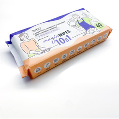 Салфетки с моющим составом для посуды и уборки DUKE'S HOME WONDERS Бамбук DS017 40 шт