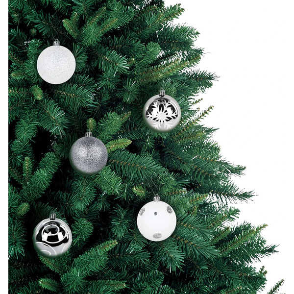 Шары елочные ЗОЛОТАЯ СКАЗКА Новогодний Блеск 592594 (серебристый)